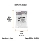 Bolsa con 200 separadores de 2 mm de losetas, TRUPER 7