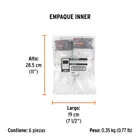 Bolsa con 150 separadores de 3 mm de losetas, TRUPER 7