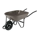 Carretilla 5.5 ft3, gris, neumática, bastidor tubular,PRETUL 1