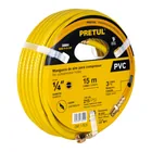 Manguera para compresor, de PVC, 15m x 1/4', PRETUL 1