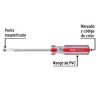 Desarmador plano 5/16 x 6' mango de PVC, PRETUL 4