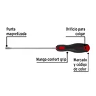 Desarmador plano 3/16 x 6' mango Comfort Grip, PRETUL 4