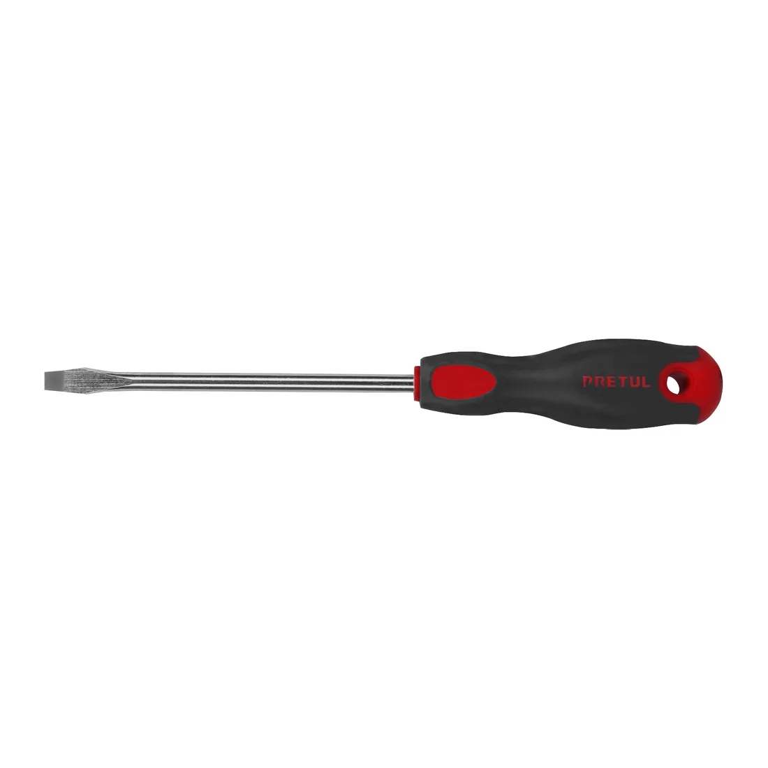 Desarmador plano 5/16' x 6' mango Comfort Grip, PRETUL