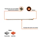 Broca SDS Plus 5/16 x 12', TRUPER 3