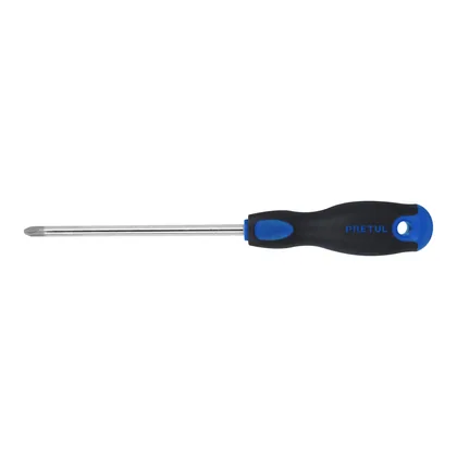 Desarmador de cruz 5/16' x 6' mango Comfort Grip, PRETUL