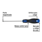 Desarmador de cruz 5/16' x 6' mango Comfort Grip, PRETUL 4