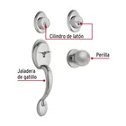 Jaladera y perilla, Berna llave-llave, cromo mate, BASIC 4