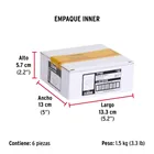 Bolsa 2 bisagras cuadradas 3-1/2', latonado, plana BASIC 6