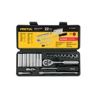 Juego de 22 herramientas 1/4' std para mecánico, PRETUL 1