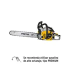 Motosierra de 45 cc a gasolina con barra de 18', PRETUL 1