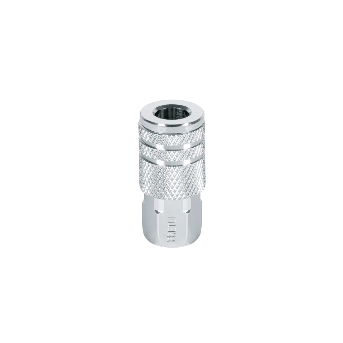 Cople rápido de acero, hembra, cuerda 1/4' NPT, PRETUL
