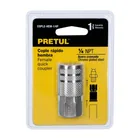 Cople rápido de acero, hembra, cuerda 1/4' NPT, PRETUL 3