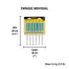 Juego de 6 desarmadores Torx mango de PVC, PRETUL 6
