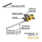 Cortasetos inalámbrico 20V, 1 batería 2Ah, 1 carg. PRETUL 2