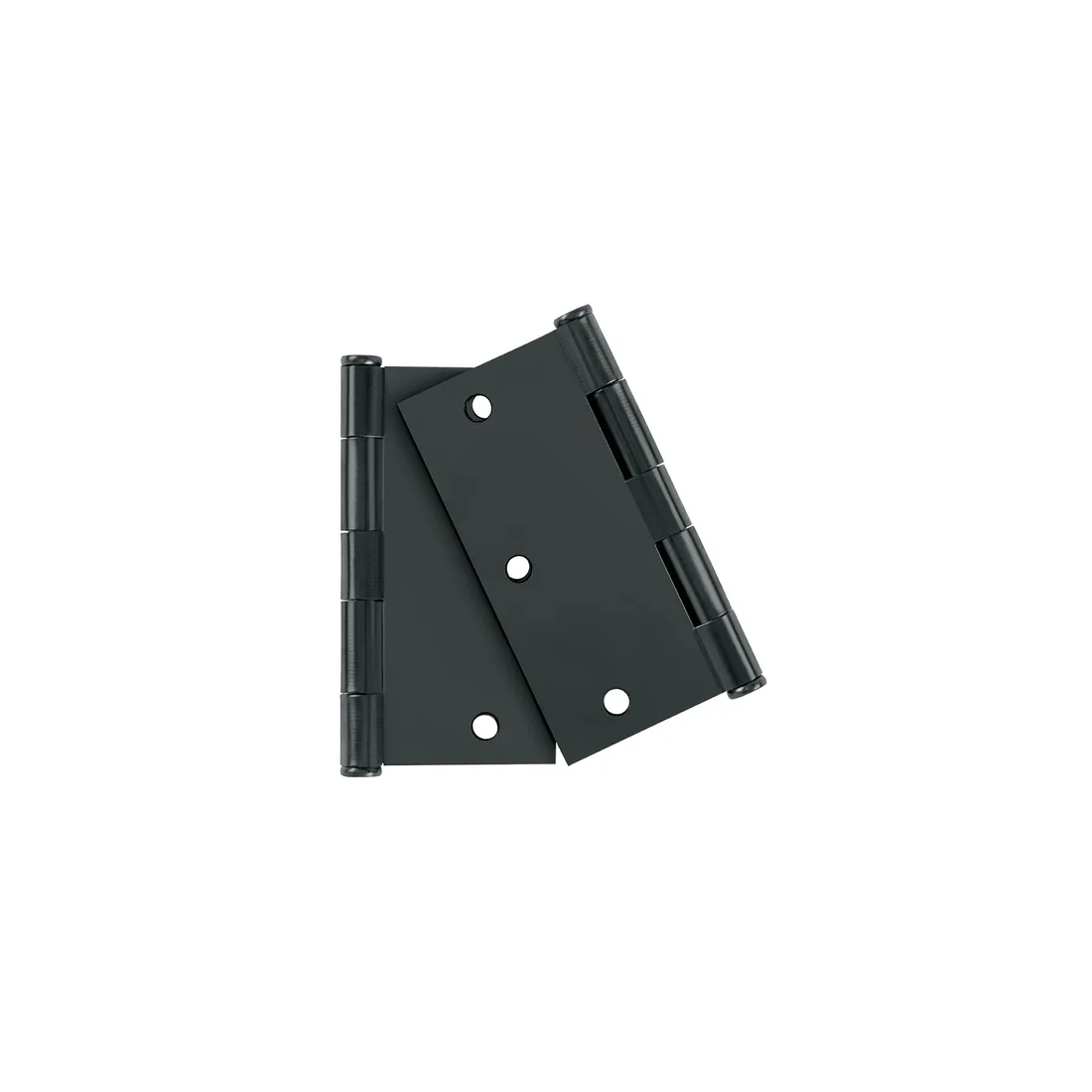 Bolsa 2 bisagras cuadradas 3-1/2', negro mate, plana, BASIC