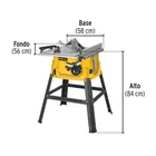 Sierra de mesa 10', 2-1/2 HP (1900 W), con base, PRETUL 3