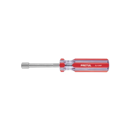 Desarmador de caja 1/4' mango de PVC, PRETUL