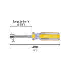 Desarmador de caja 5/16' mango de PVC, PRETUL 2