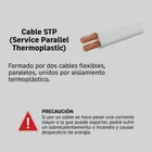 Metro de cordón dúplex 12 AWG, carrete 500 m, VOLTECK 3