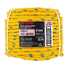 Metro de cuerda amarilla de polipropileno 8 mm, rollo 32m 5