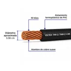 Metro de cable THHW-LS 14 AWG negro en carrete de 500 m 3