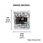 Bolsa c/20 nudos (perros) de hierro p/cable de 3/8', FIERO 7