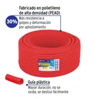 Metro de poliducto 1/2' corrugado flex. reforz. c/guía, 100m 2