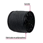 Kilo de cuerda negra de polipropileno 4 mm, carrete 20kg 2
