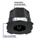 Bote integral de 12 cm, aro interno de 8 cm, VOLTECK 2