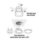 Bote integral de 10 cm, aro interno de 11 cm, VOLTECK 4