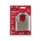 Candado de hierro 70 mm con coraza, llave de disco, HERMEX 6