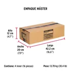Bolsa con 2 correderas extensión 40 cm p/cajón, ancho 4.5 cm 8