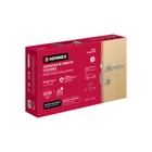 Cerradura de embutir 4 bulones, llave de puntos, HERMEX 4