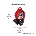 Candado de cable con llave, 12 mm X 1.0 m, HERMEX 4