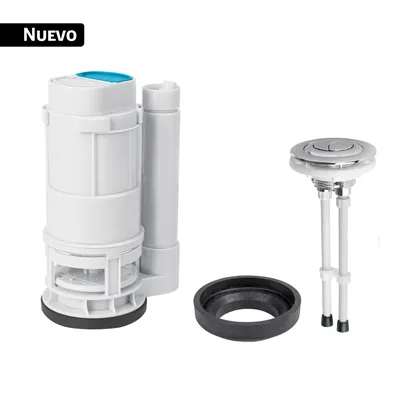 Válvula descarga dual 2' para WC de 2 piezas, con botón dual