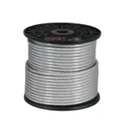 Metro cable flexible 3/16' acero 7x19 recubierto PVC, 75 m 1