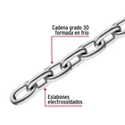 Metro de cadena pulida de 1/8', 75 m en cubeta, FIERO 2