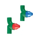 Juego de 2 llaves de empotrar PPR 1/2' sin manerales, FOSET 1