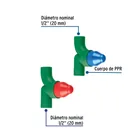 Juego de 2 llaves de empotrar PPR 1/2' sin manerales, FOSET 2