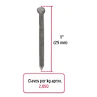 Bolsa con 1 kg de clavos alfilerillos de 1' sin cabeza 2
