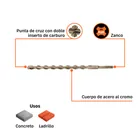 Broca SDS Plus 5/8 x 12', TRUPER 3