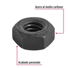 Bolsa con 250 tuercas 1/4' hexagonales pavonadas, grado 5 2
