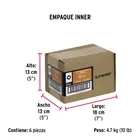 Bolsa con 25 tuercas 5/8' hexagonales de acero galvanizado 6