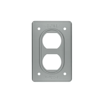Placa tipo FS, doble, de sobreponer, VOLTECK