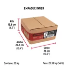 Kilo de clavos para concreto 2' negros, caja de 25 kg, FIERO 4