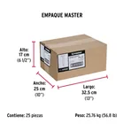 Bolsa con 1 kg de tachuelas pavonadas No. 3, FIERO 6