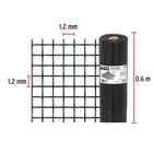 Rollo de 30 m x 0.6 m malla mosquitera fibra de vidrio negra 3