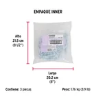Bolsa con 144 alcayatas roscadas de 19 X 60, FIERO 6