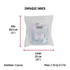 Bolsa con 144 alcayatas roscadas de 20 X 70, FIERO 6