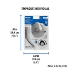 Regadera cromo 4'con 5 funciones, con brazo, FOSET ELEMENT 8